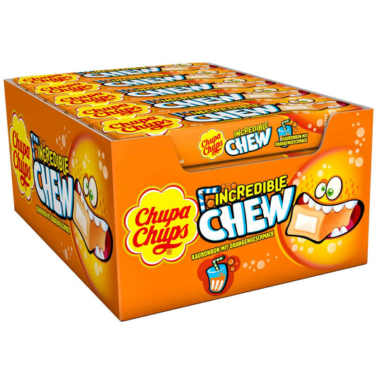 Chupa Chups Incredible Chew Orange 10er Kaubonbons mit Orangengeschmack