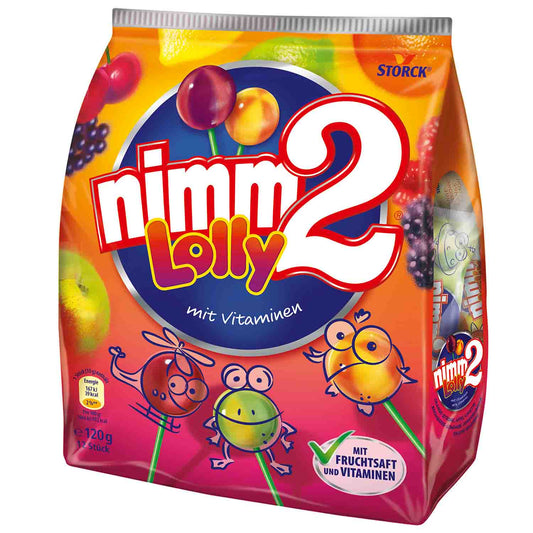 Chupa Chups nimm2 Lolly 12 einzeln verpackte Lollis 120g – Produktansicht