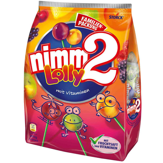 Chupa Chups nimm2 Lolly 20 einzeln verpackte Lollis – Produktansicht