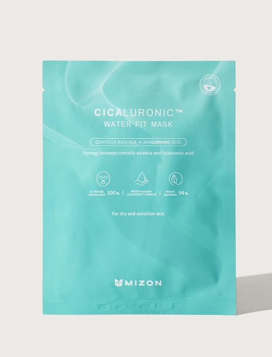 MIZON MIZON Cicaluronic Water Fit Maske 24 g Feuchtigkeitsspendende Gesichtsmaske Kosmetik