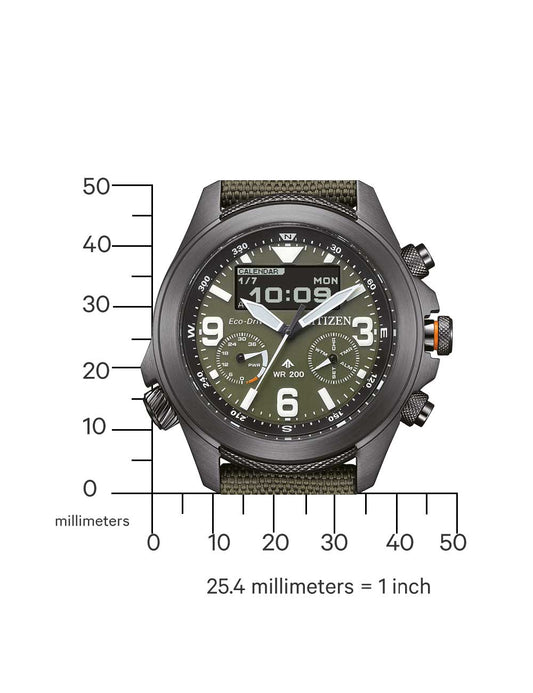 CITIZEN JV1005-02W Analoguhr Armbanduhr 46 mm ansicht-2