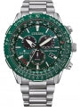 CITIZEN RADIOCONTROLLED Crono Pilot Steel CB5004-59W Analoguhr Armbanduhr ansicht-6