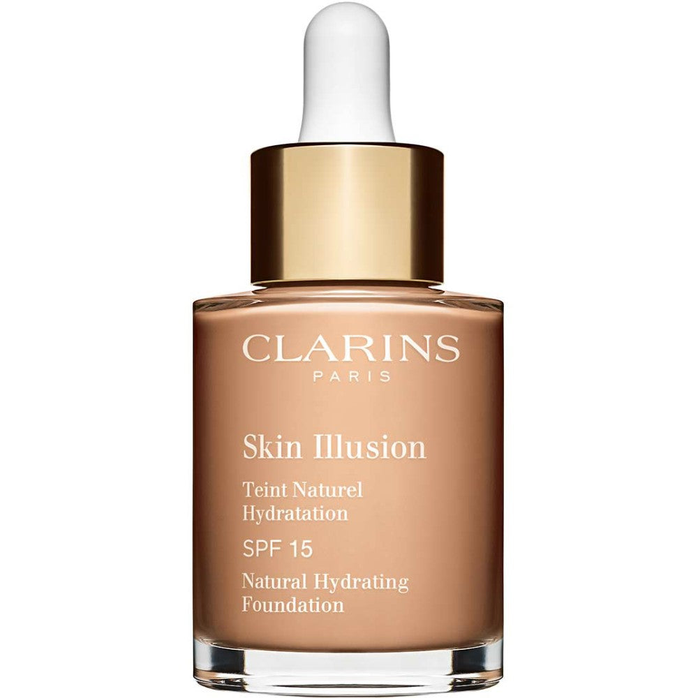 Clarins, Skin Illusion, Farbkorrektur, Flüssige Grundierung, 108, Sand, SPF 15, 15 ml *Tester