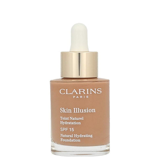 Clarins Clarins, Skin Illusion, Farbkorrektur, Flüssige Grundierung, 113, Kastanie, SPF 15, 30 ml *Tester