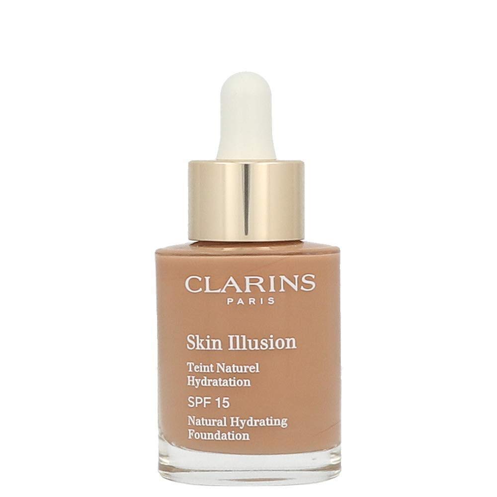 Clarins, Skin Illusion, Farbkorrektur, Flüssige Grundierung, 113, Kastanie, SPF 15, 30 ml *Tester