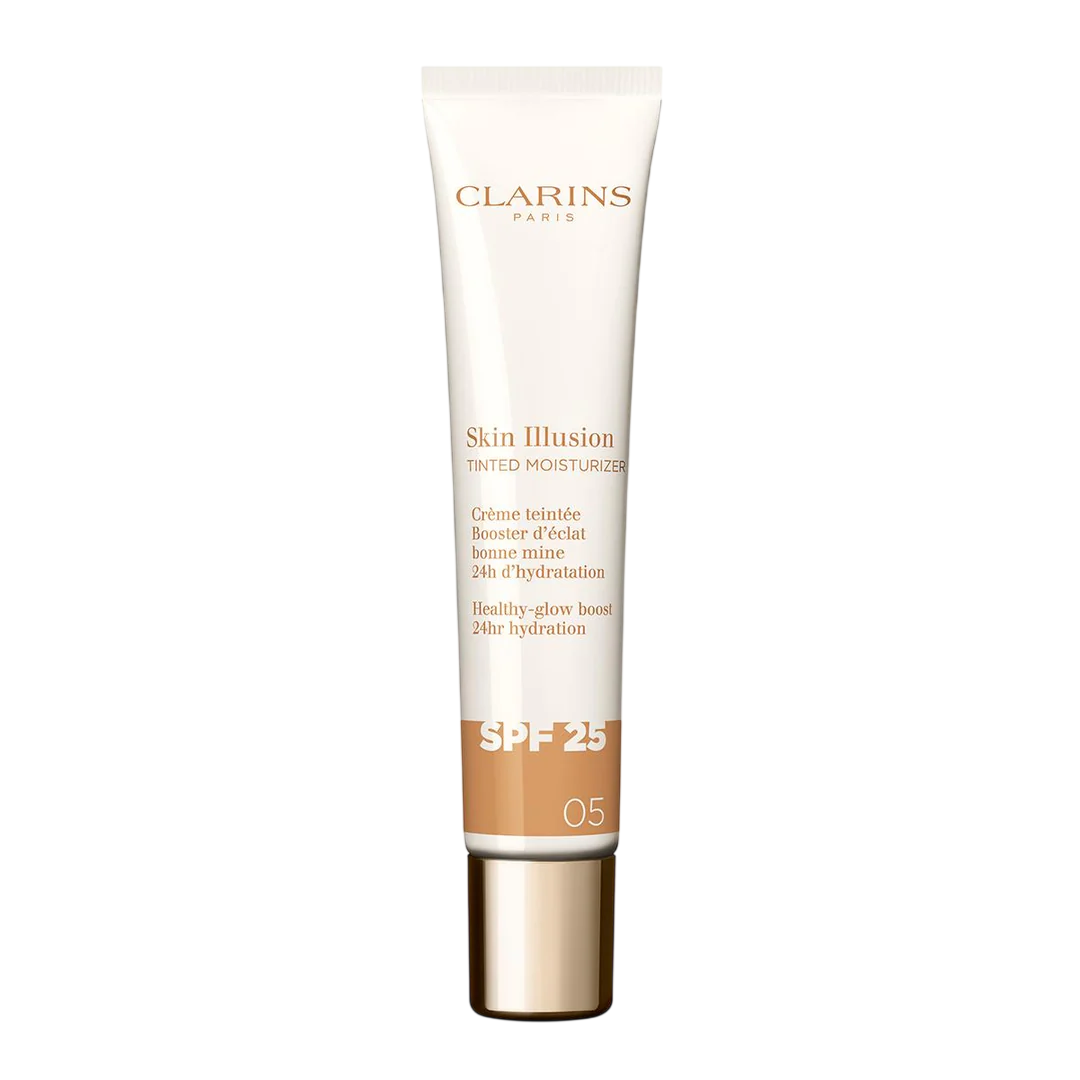 Clarins, Skin Illusion, Hydratisierend, Getönte Feuchtigkeitscreme, 05, Mittel, SPF 25, 40 ml