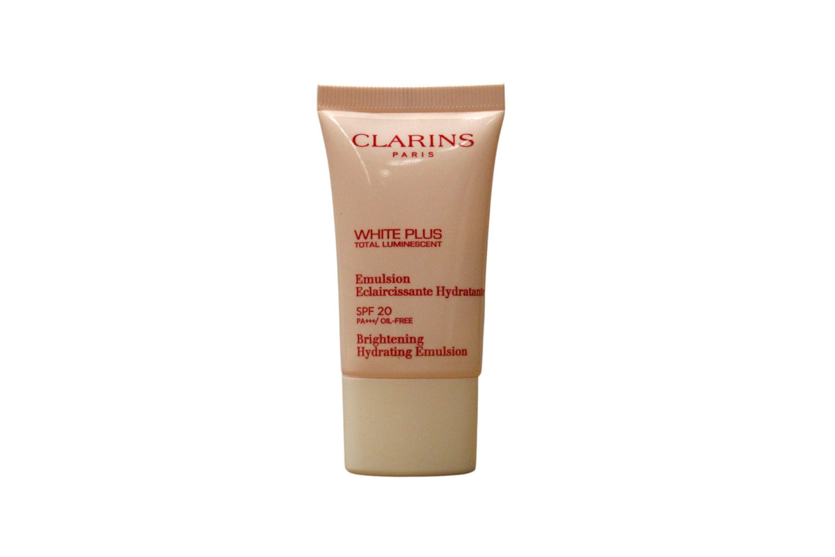 Clarins, White Plus Total Luminescent, Aufhellung, Tag, Emulsion, Für das Gesicht, 20 SPF, 15 ml