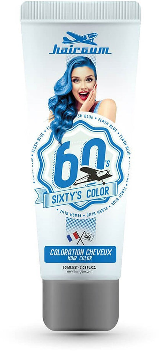 Hairgum Sixty's Color Hair Color Flash Blue blaue Haarfarbe