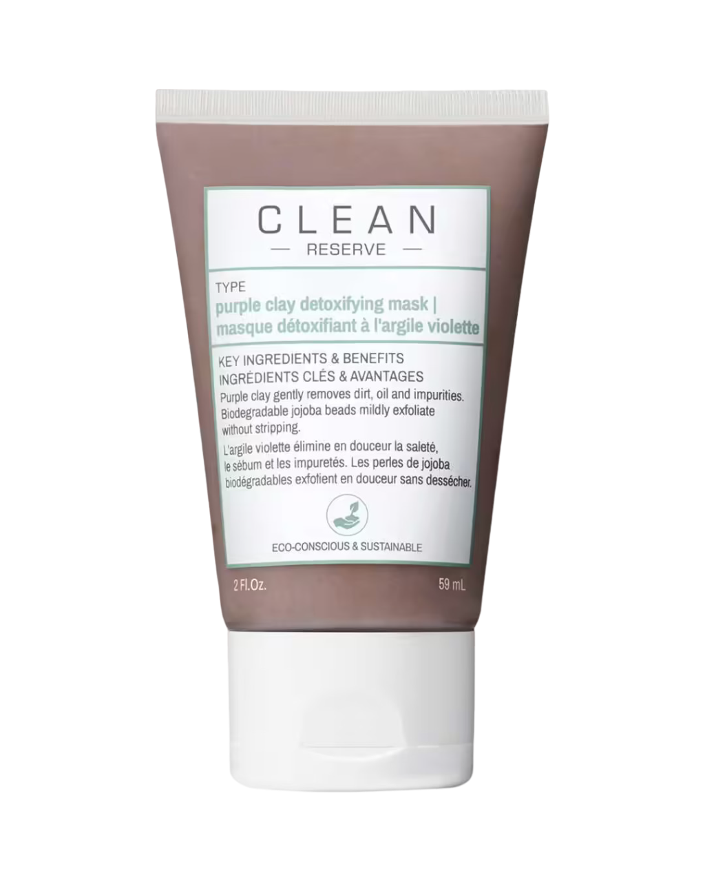 Clean, Reserve - Purple Clay, Entgiftend, Tonerde-Maske, 59 ml