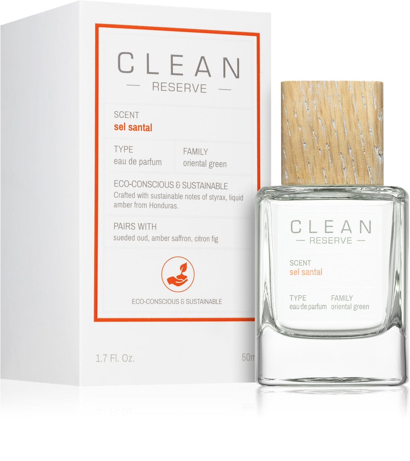 Clean Clean, Reserve - Sel Santal, Eau de Parfum, Unisex, Nachfüllen, Nachfüllbar, 50 ml Regular