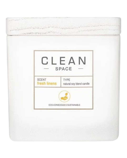 Clean Clean, Space Fresh Linens, Duftkerze, 227 g Regular