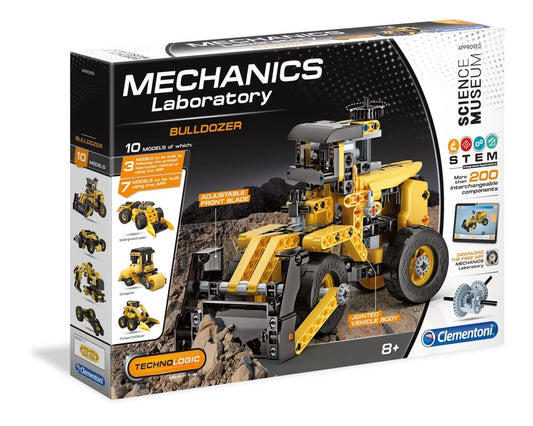 Clementoni Clementoni, Mechanics Laboratory, Bulldozer, Konstruktionsset, Für Jungen, 8+ jahre, 200 stk Regular