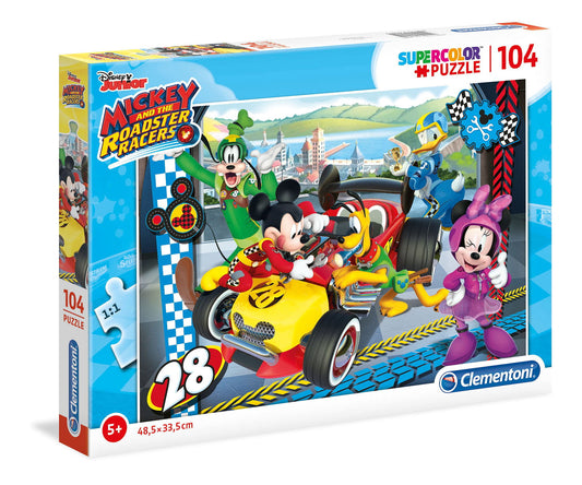 Clementoni Clementoni, Mickey And The Roadster, Puzzle, Unisex, 5+ jahre, 104 stk Regular