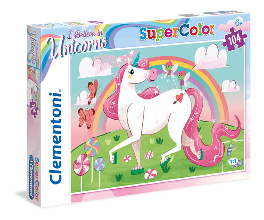 Clementoni Clementoni, SuperColor, Ich glaube an Einhörner, Puzzle, Für Mädchen, 6+ jahre, 104 stk Regular