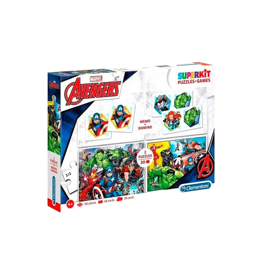 Clementoni Clementoni, SuperKit, Marvels Avengers, Puzzle, Für Jungen, 4+ jahre, 2 x 30 + 48 + 28 stk Regular