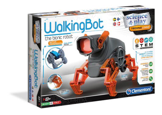 Clementoni Clementoni, Walking Bot , Konstruktionsset, 75039, Für Jungen, 8+ jahre Regular