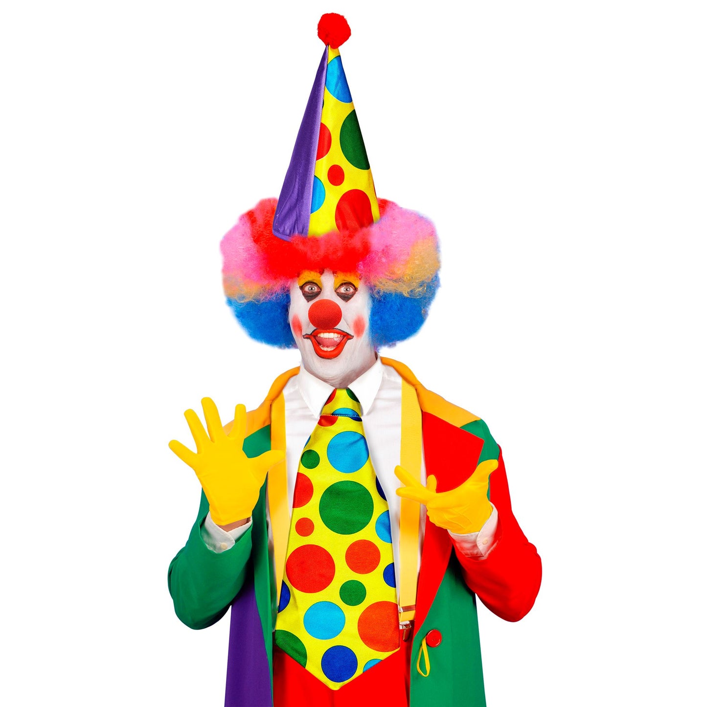 "CLOWN" Dress- Up- Set (Hut, Maxi Krawatte, Nase) – Ansicht 4