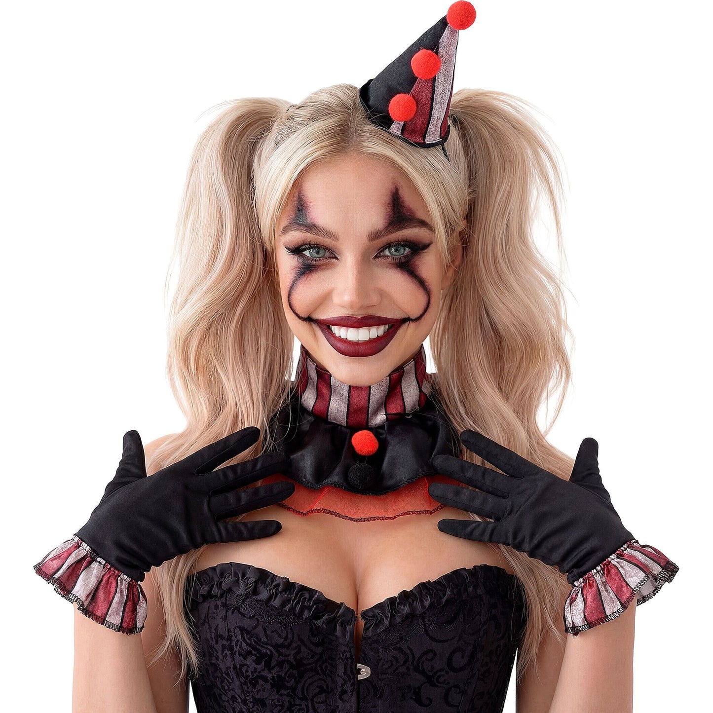 "CLOWN" (Minihut, Kragen, Handschuhe) – Ansicht 5