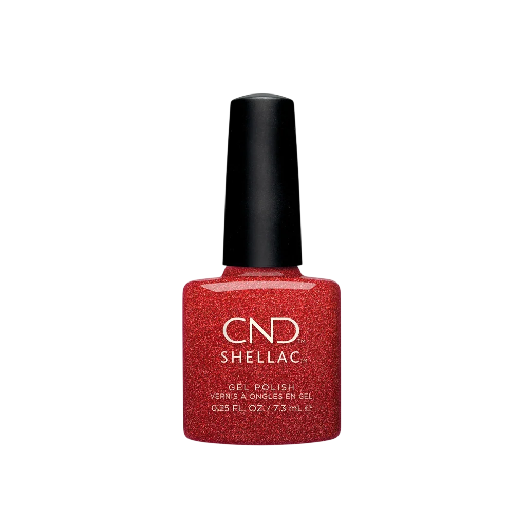 CND, Shellac, Shimmer, Semi-Permanent Nail Polish, Ruby Ritz, 7.3 ml