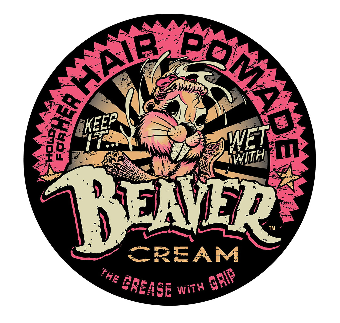 Cock Grease, Beaver Cream Water Type, Haarstyling-Pomade, Glanzfinish, Extra Halt, 100 g