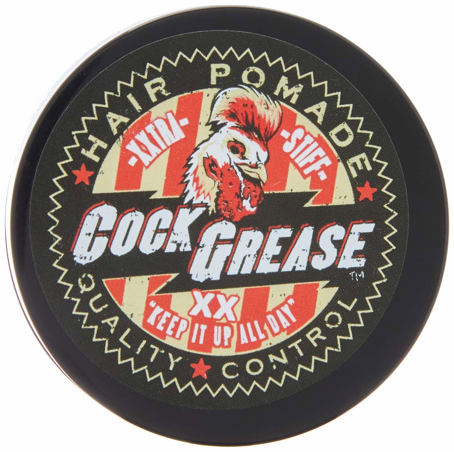 Cock Grease, Xxtra Stiff XX, Haarstyling-Pomade, Glanzfinish, Extra Halt, 50 g