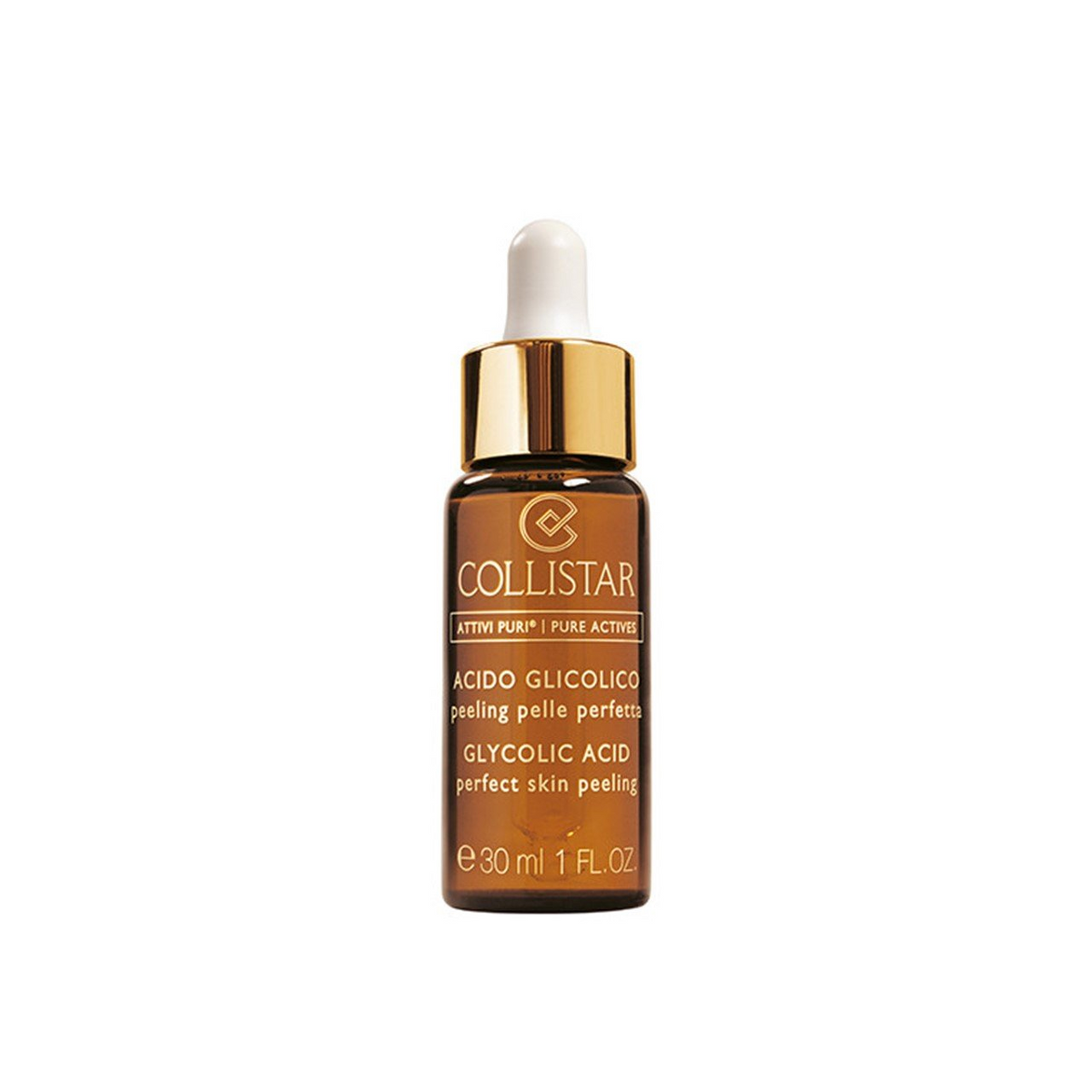 Collistar, Pure Actives, Glykolsäure, Schälen, Nacht, Serum, Für Gesicht & Hals, 30 ml *Tester