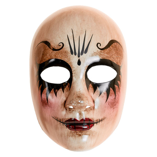 "COMMEDIA DELL'ARTE MASKE UNHEIMLICHE FRAU" – Vorderansicht