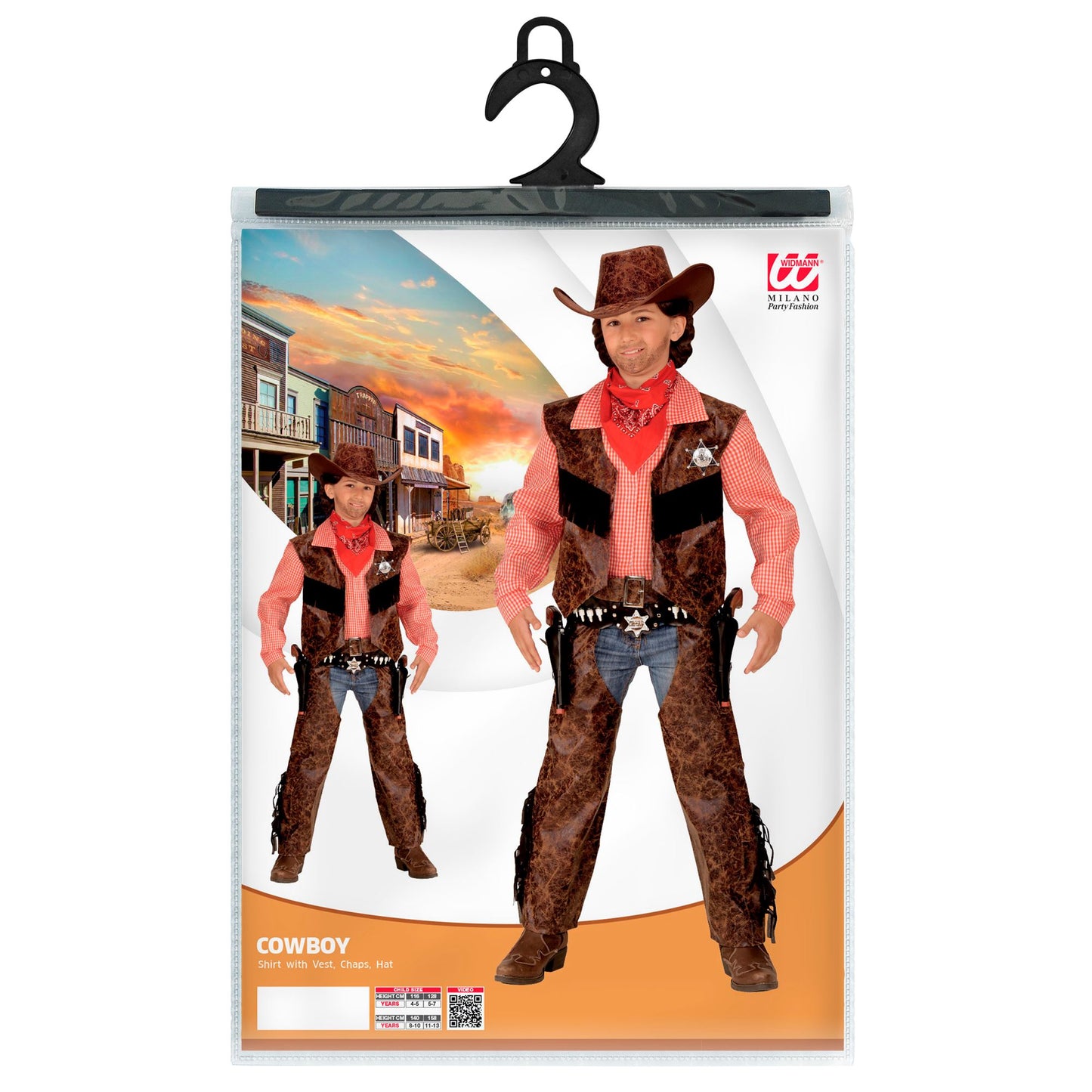 "COW BOY" (Shirt mit Weste, Chaps,Hut) – Ansicht 3