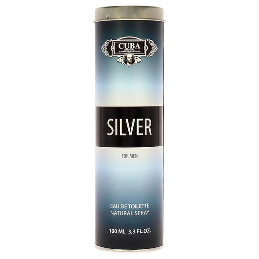 Cuba Cuba, Silver, Eau de Toilette, Für Männer, 100 ml Regular