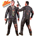 "CYBORG FAST COSTUME" (Oberteil, Hose, Handschuhe, Maske) – Vorderansicht