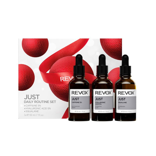 Revox B77 Hautpflegeset Daily Routine Set Revox B77: Just, Caffeine 5%, Anti-Dark Circles, Day, Eye Serum, 30 ml + Just, Hyal