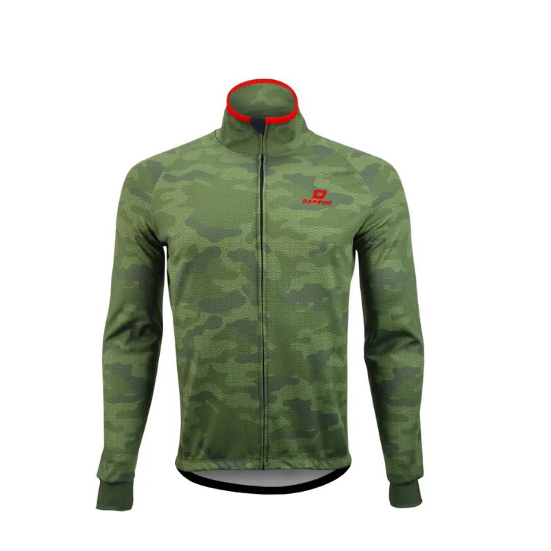 Darevie, Winter Windproof Cycling, Thermal, Sportliche Herren-Synthetikjacke, DVJ050, Tarnung