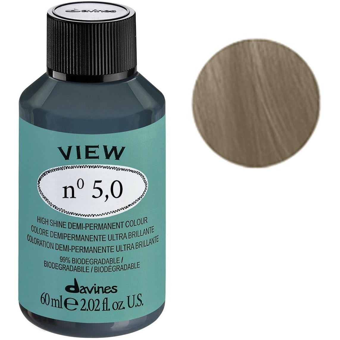 Davines, View, Demi-permanente Haarfarbe, 5.0 , 60 ml