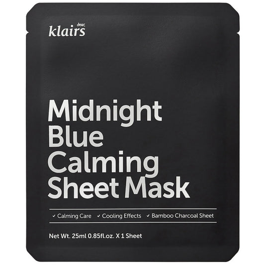 Dear Klairs Dear Klairs, Midnight Blue, Beruhigend & kühlend, Gesichtsmaske, Für das Gesicht, 25 ml Regular