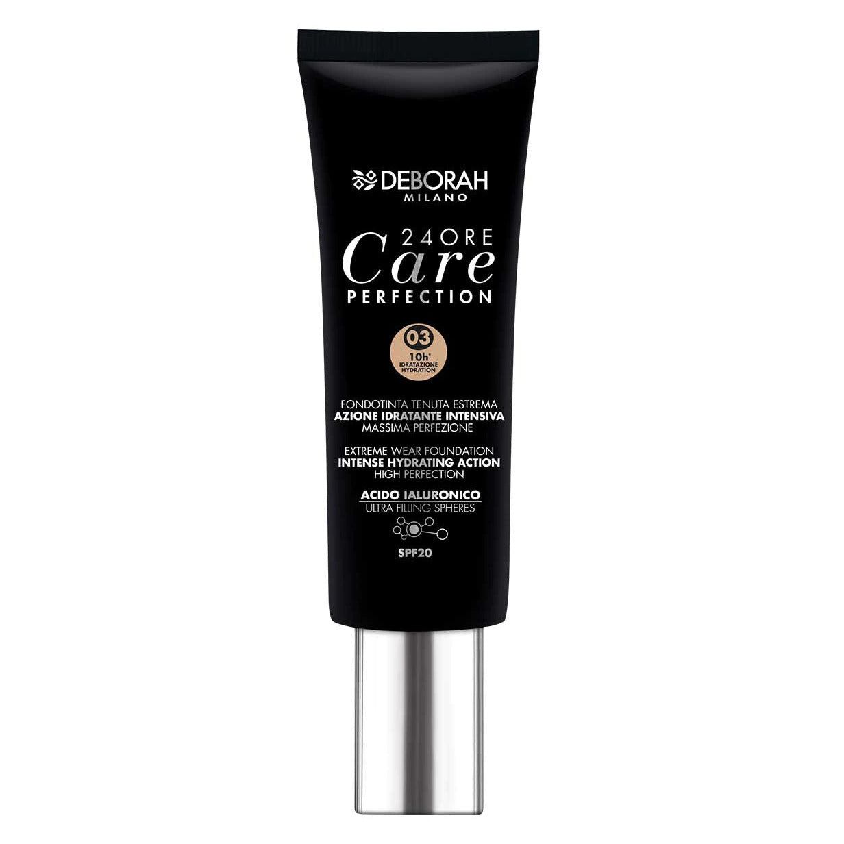 Deborah Deborah, 24 Ore Care Perfection, Hydratisierend, Flüssige Grundierung, 03, Sand, SPF 20, 30 ml *Tester