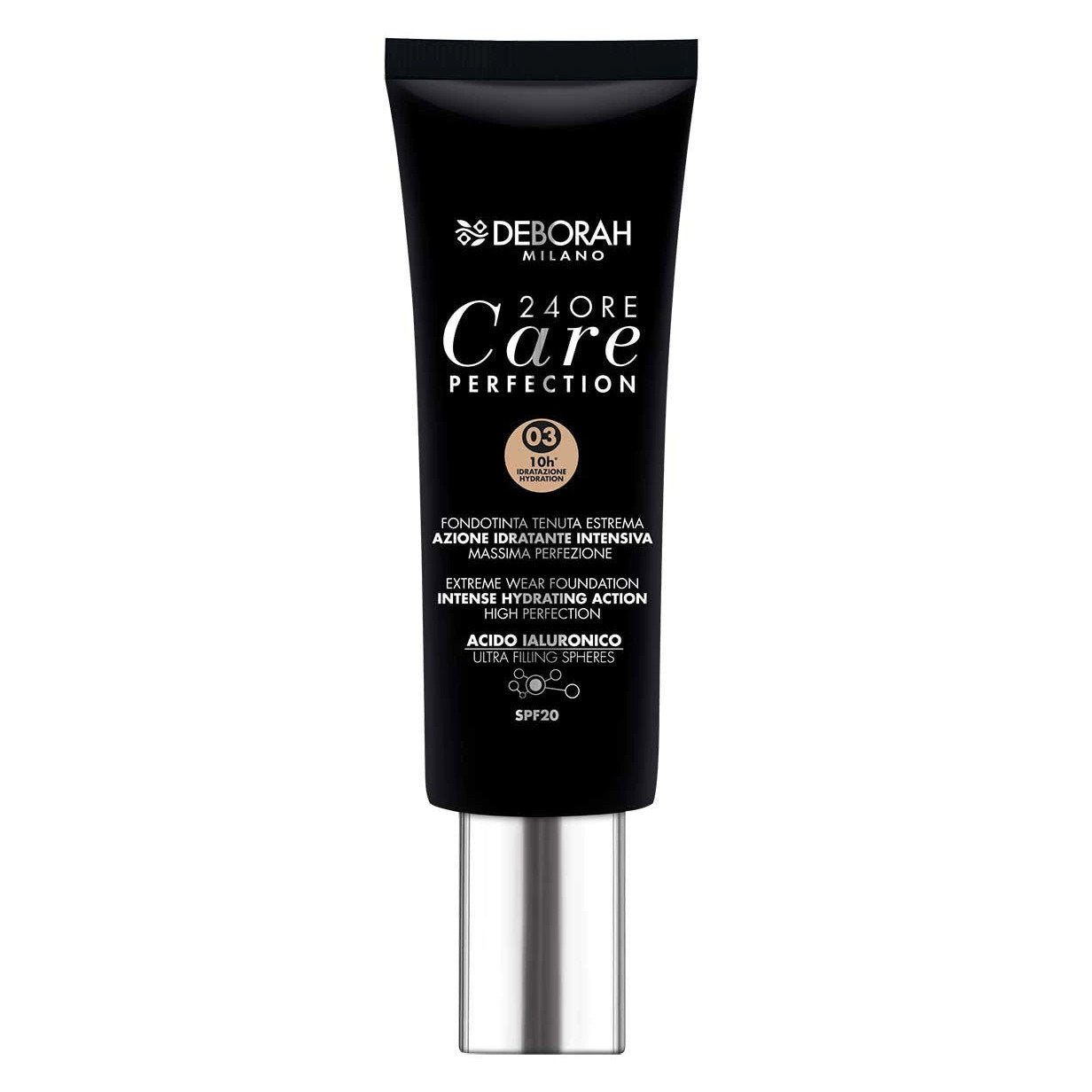 Deborah Deborah, 24 Ore Care Perfection, Hydratisierend, Flüssige Grundierung, 03, Sand, SPF 20, 30 ml *Tester
