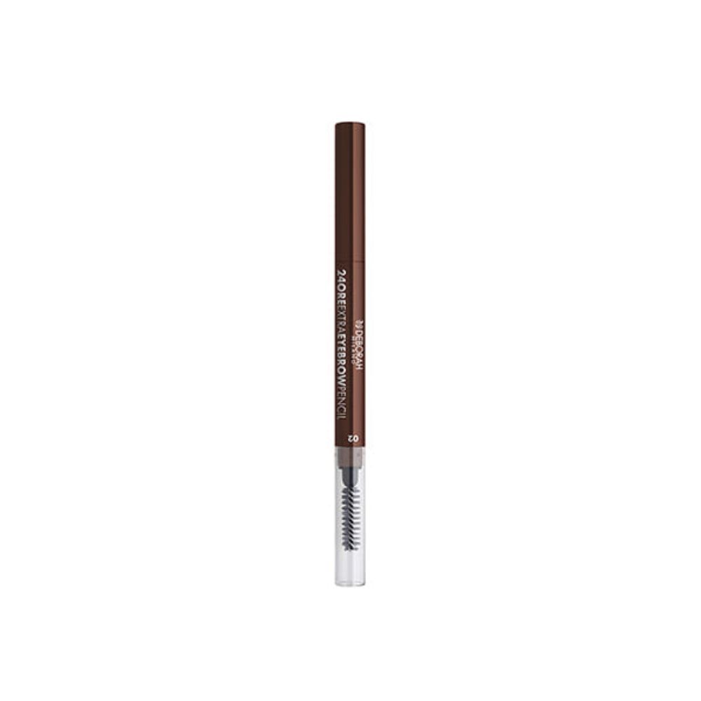 Deborah, 24 Ore Extra, Beidseitig, Augenbrauencreme-Stift & Bürste 2-in-1, 03, Dunkel