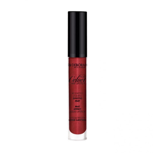 Deborah Deborah, Fluid Velvet, Matt, Flüssiger Lippenstift, 51, Metallic Rot, 4.5 g Regular
