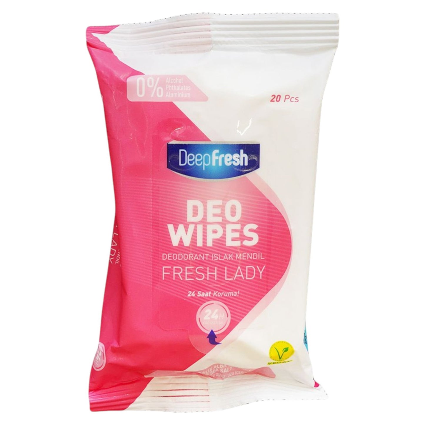 Deep Fresh, Deo Wipes, Reinigungstücher, Achsel, 20 stk, *Tester