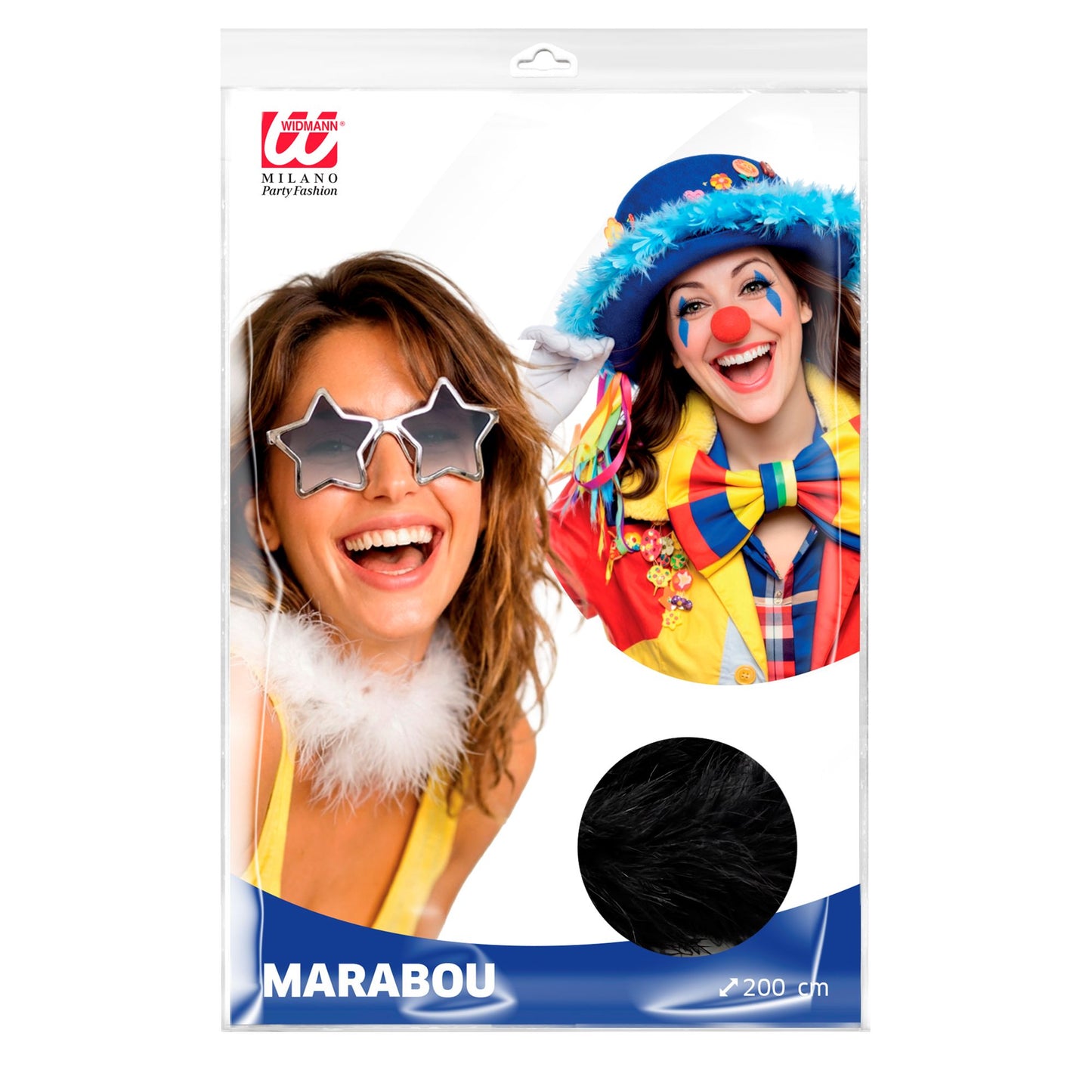 "DEKORATIVE MARABOU" schwarz - 2 m – Detailansicht