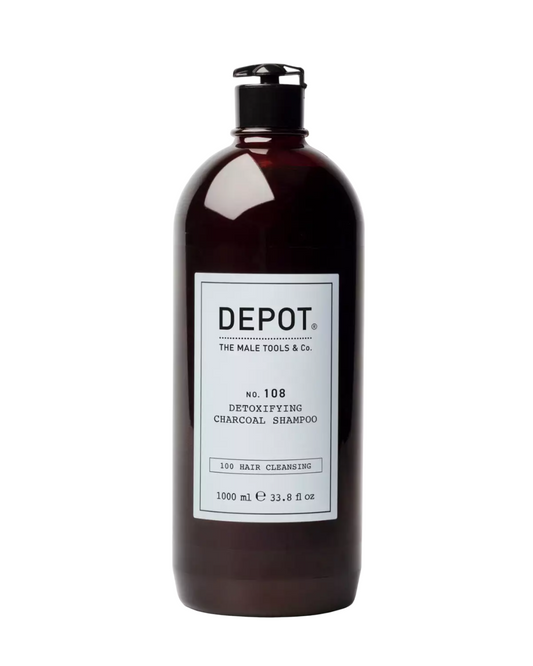 Depot Depot, 100 Hair Cleansing No. 108, Holzkohle, Haarshampoo, Entgiftend, 1000 ml Regular
