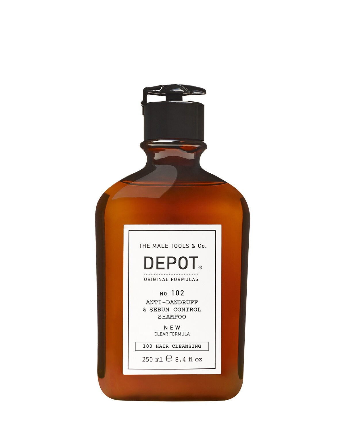 Depot, 100 Hair Cleansing No. 102, Botanischer Komplex, Haarshampoo, Anti-Schuppen & Sebumkontrolle, 250 ml