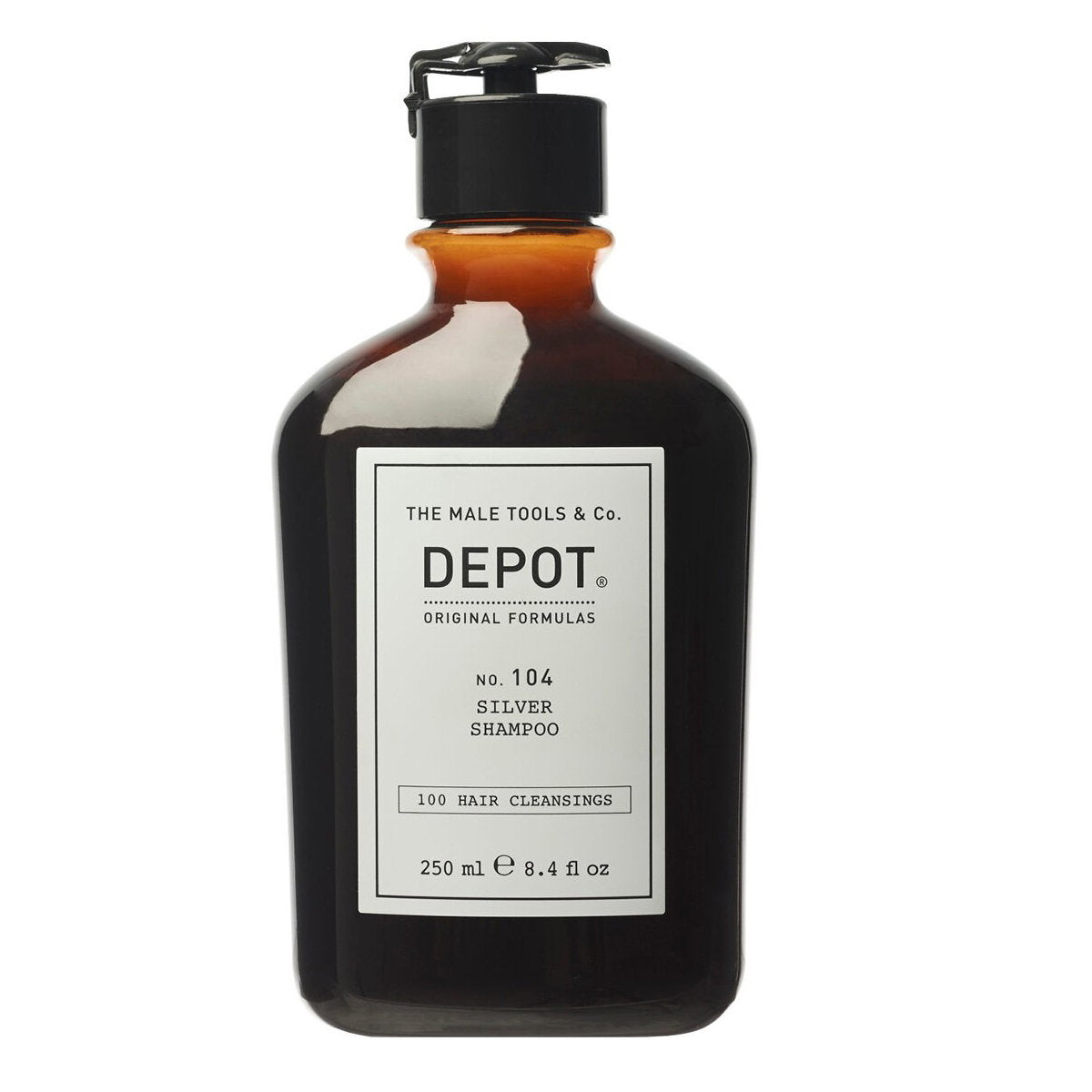 Depot, 100 Hair Cleansing No. 104, Botanischer Komplex, Haarshampoo, Zur Neutralisierung von Gelbtönen, 250 ml
