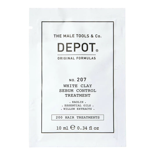 Depot Depot, 200 Hair Treatments No. 207, Kaolin, Kopfhautbehandlungs-Crememaske, Zur Regulierung von übermäßigem Talg, 10 ml