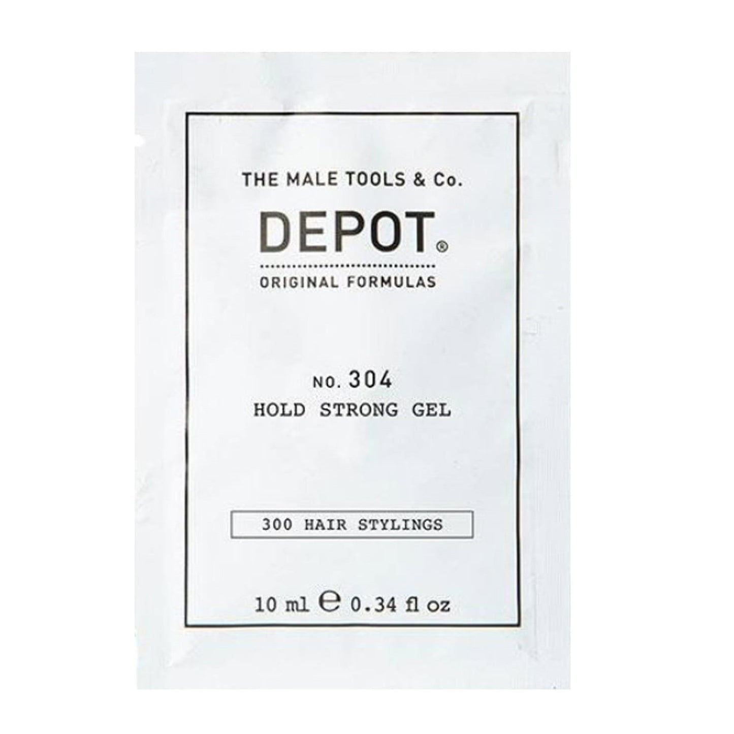 Depot Depot, 300 Hair Stylings No. 304, Botanisch, Haarstyling-Gel, Zum Stylen, Fester Halt, 10 ml Regular