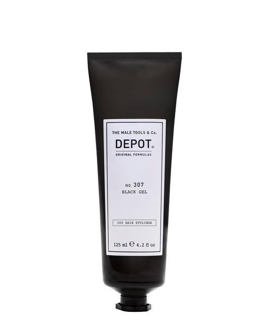Depot Depot, 300 Hair Stylings No. 307 Black, Botanischer Komplex, Haarstyling-Gel, Vorübergehende Abdeckung & Volumen, Mittl