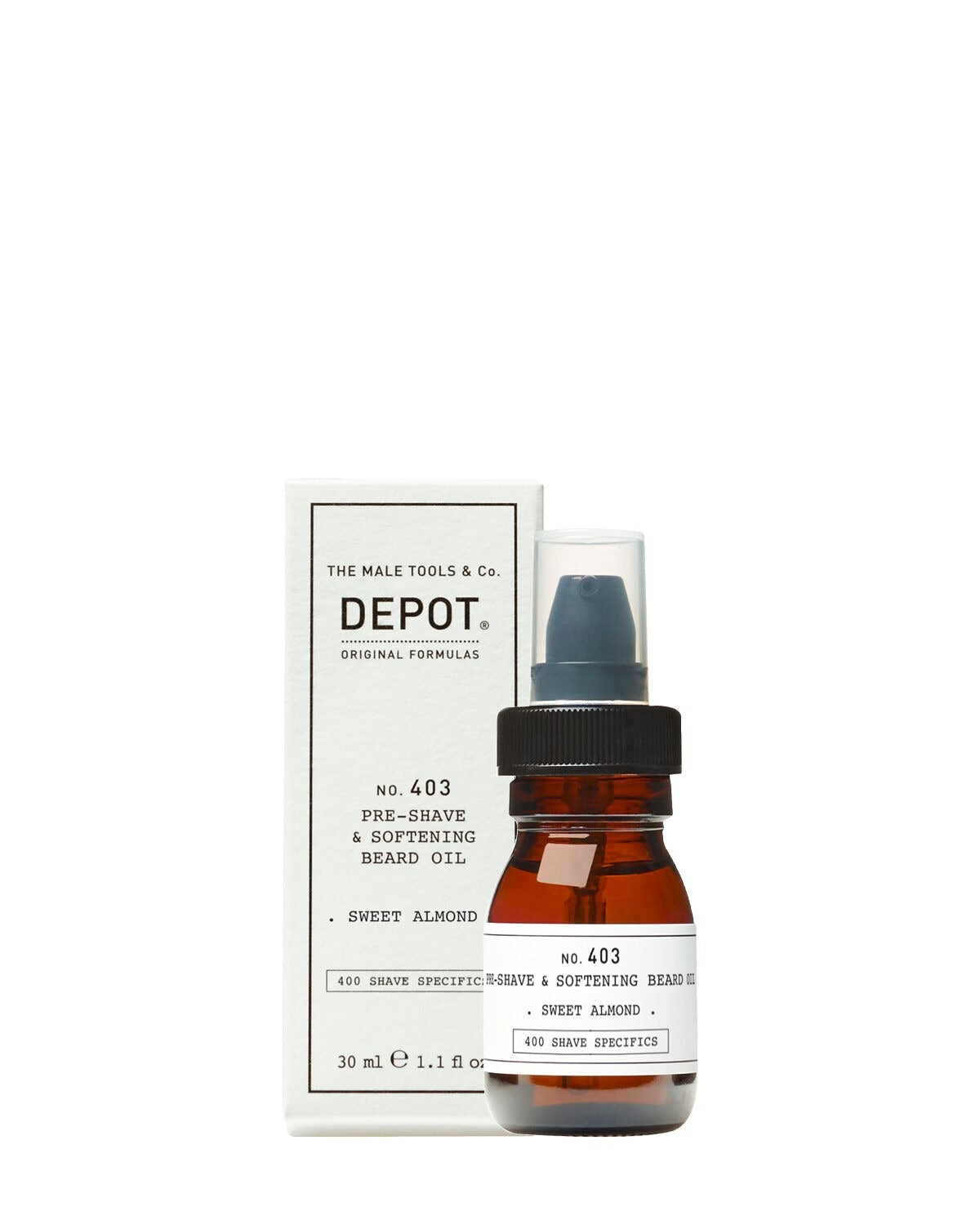 Depot Depot, 400 Shave Specifics No. 403, Süße Mandel, Weichmachen, Vor-Rasieröl, 30 ml Regular