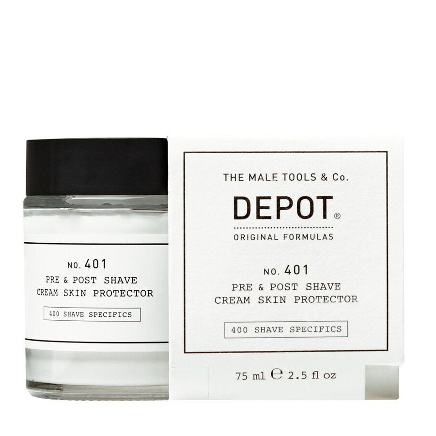 Depot Depot, 400 Shave Specifics No. 401, Beruhigend, Rasiercreme vor und nach der Rasur, 75 ml Regular