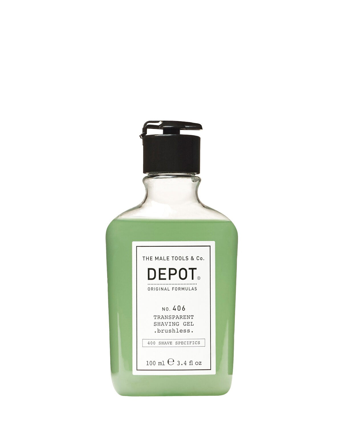 Depot, 400 Shave Specifics No. 406, Menthol, Weichmachend und erfrischend, Rasiergel, 100 ml