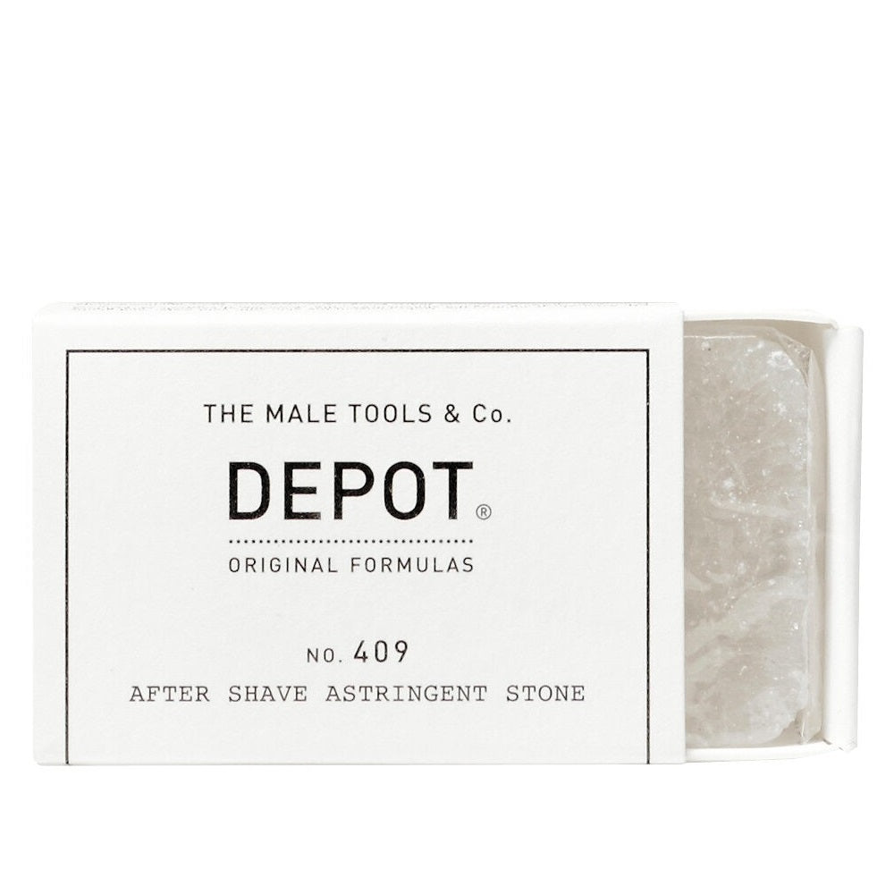 Depot Depot, 400 Shave Specifics No. 409, Kaliumaluminiumsulfat, Beruhigend, After-Shave Adstringierender Stein, 90 g Regular